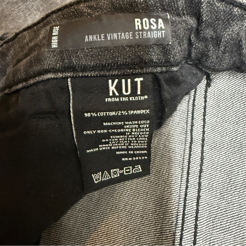 Kut from the Kloth Rosa High Rise Ankle Vintage Straight Jeans - Picture 5 of 7
